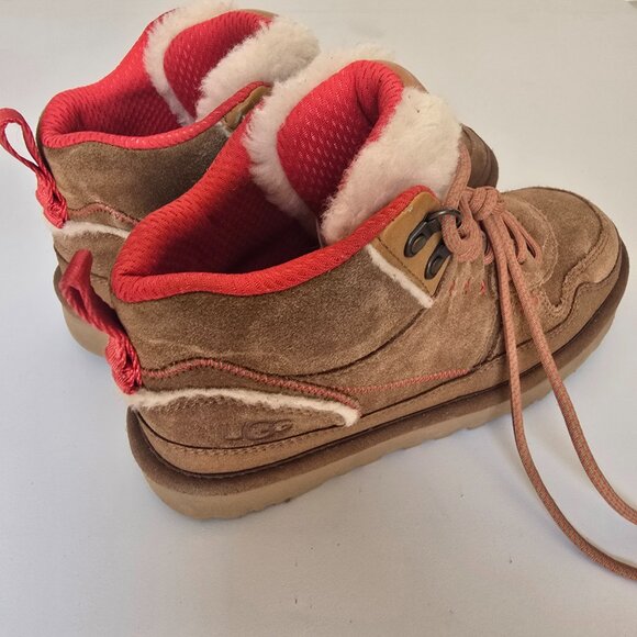 UGG Highland Hi Heritage Brown Suede Women's Boots size 6.5 - Picture 3 of 10